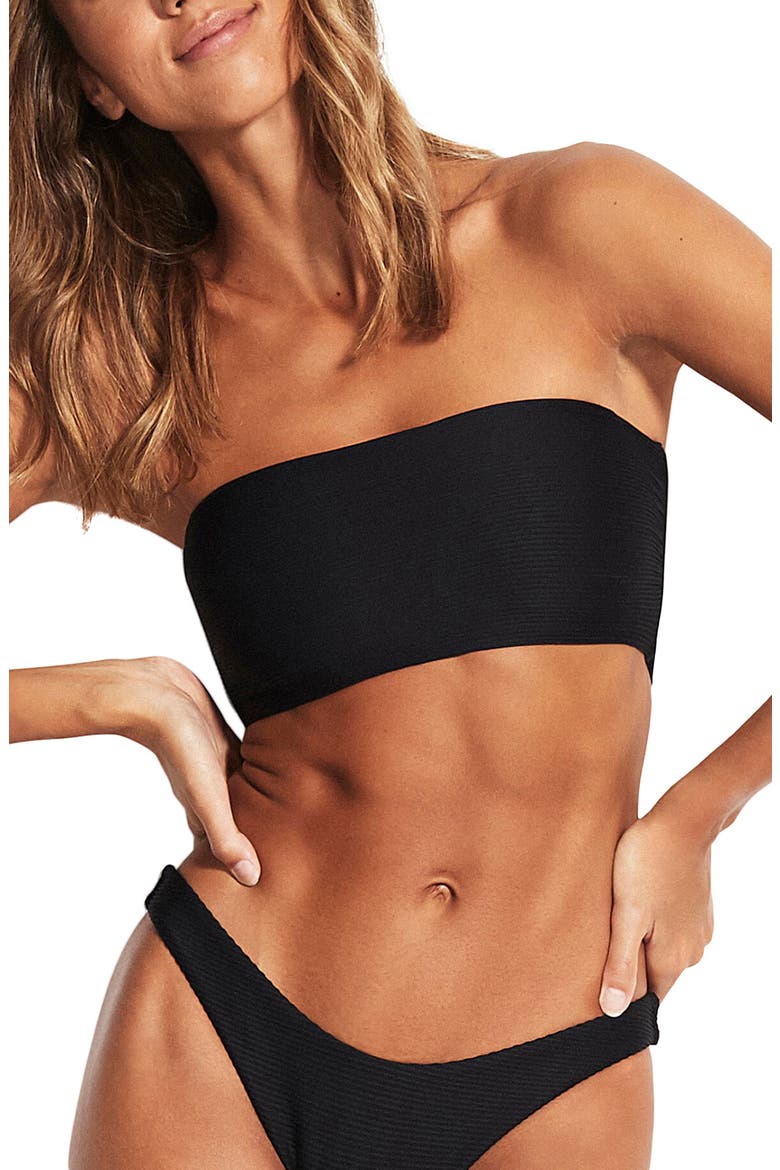 Essential Tube Bikini Top, Main, color, BLACK