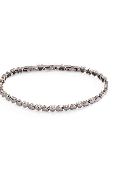Heart Tennis Bracelet
