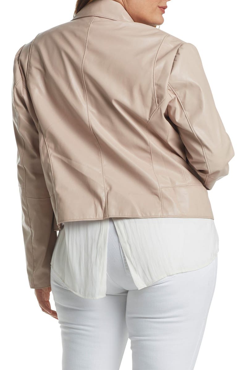 Tart Mollie Faux Leather Jacket, Alternate, color, Rose Dust