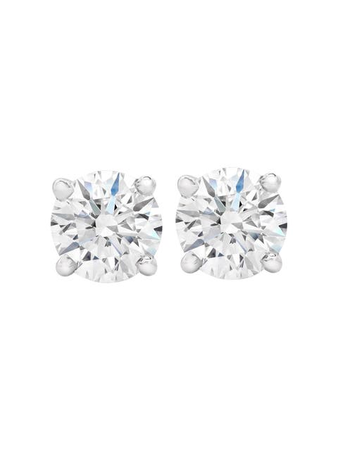 2 1/2Ct T.W. Lab Grown Diamond Screw Back 14k Gold Studs