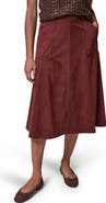 Donna Karan New York Faux Suede Patch Pocket Skirt