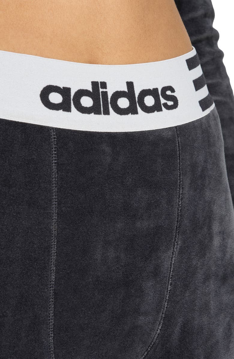 adidas Winterized Booty Shorts, Alternate, color, Black