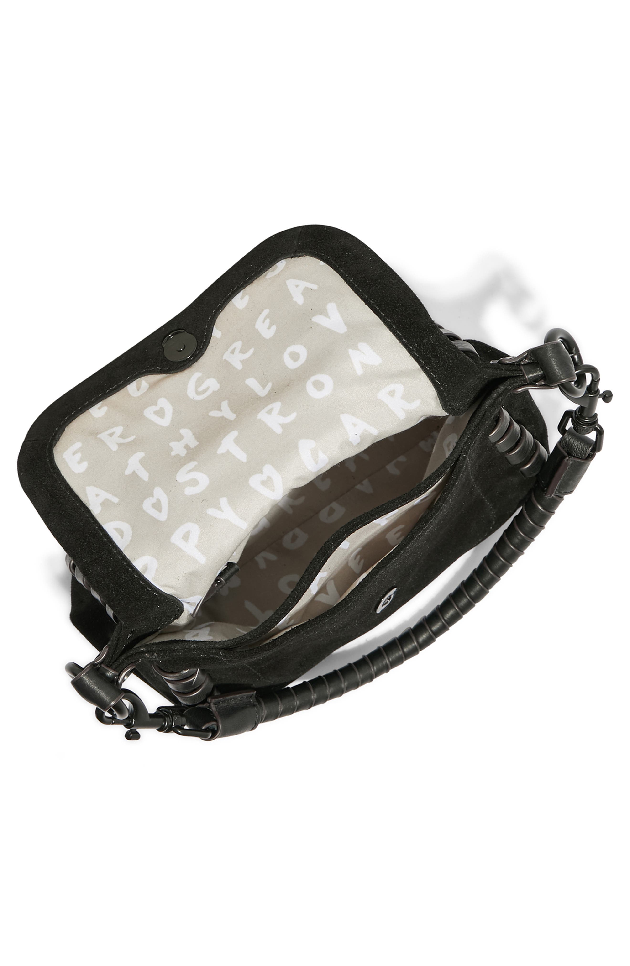 AIMEE Mini Zen Leather Crossbody Bag, Alternate, color, 