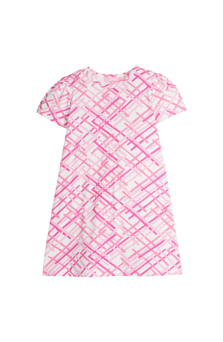 BISBY Kids' Everyday Tee Dress, Main, color, Pink Zigzag