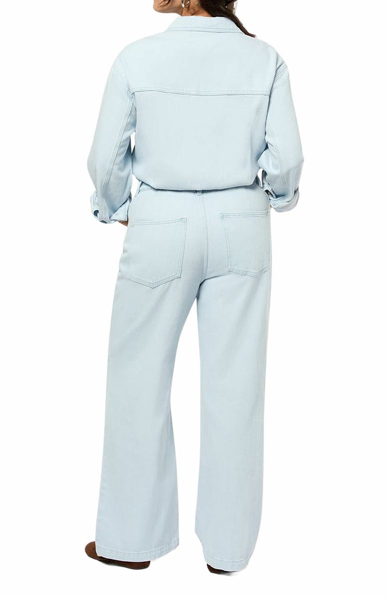 WeWoreWhat Relaxed Denim Jumpsuit, Alternate, color,