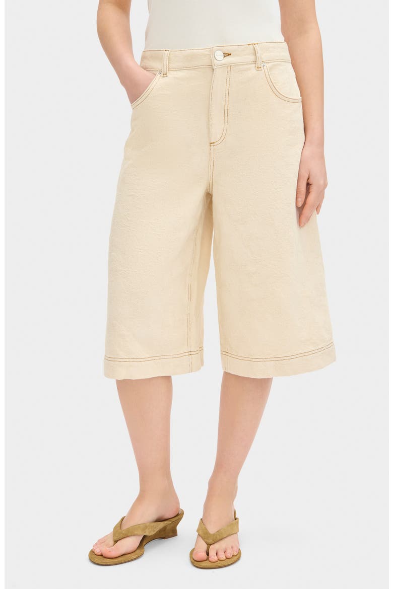 Victoria Denim Shorts, Main, color, ECRU