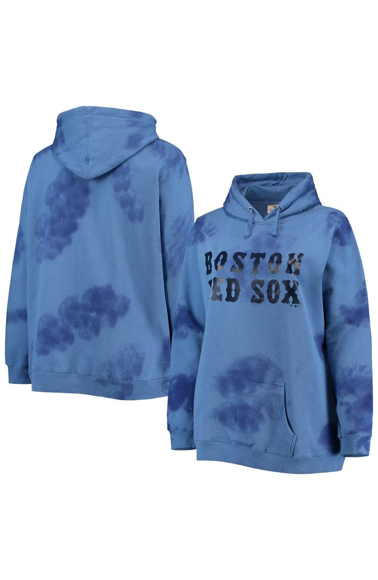 PROFILE Women's Navy Boston Red Sox Plus Size Cloud Pullover Hoodie, Main, color, Navy