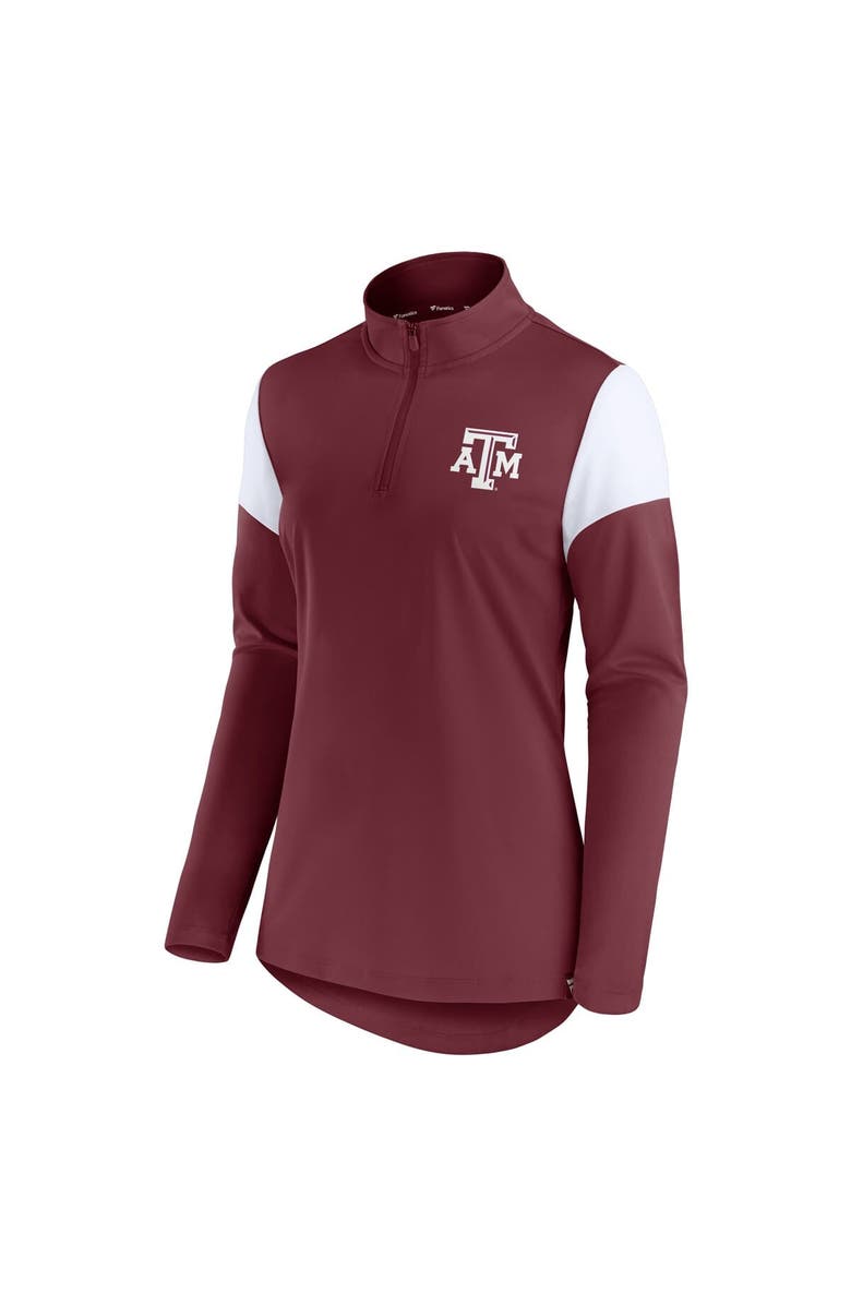 FANATICS Women
s Fanatics Maroon Texas A&M Aggies Block Party Quarter-Zip Top, Alternate, color, 