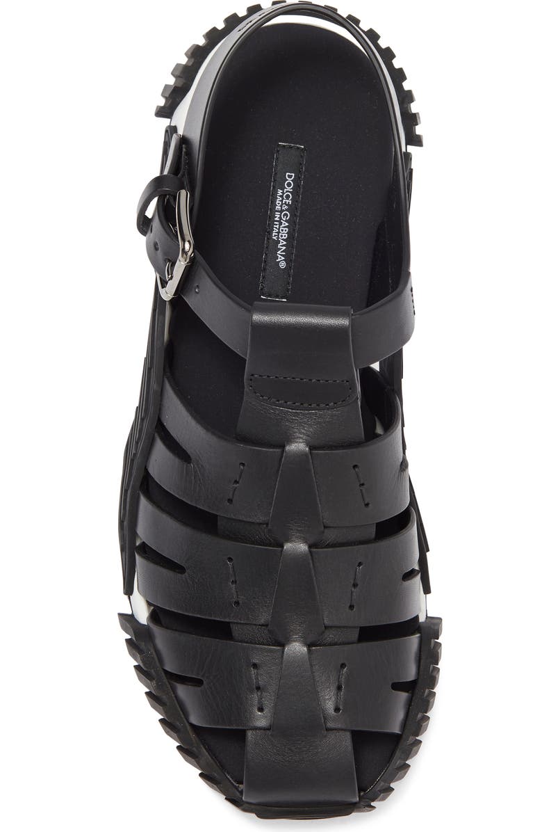 Dolce&Gabbana Leather Sandal, Alternate, color,