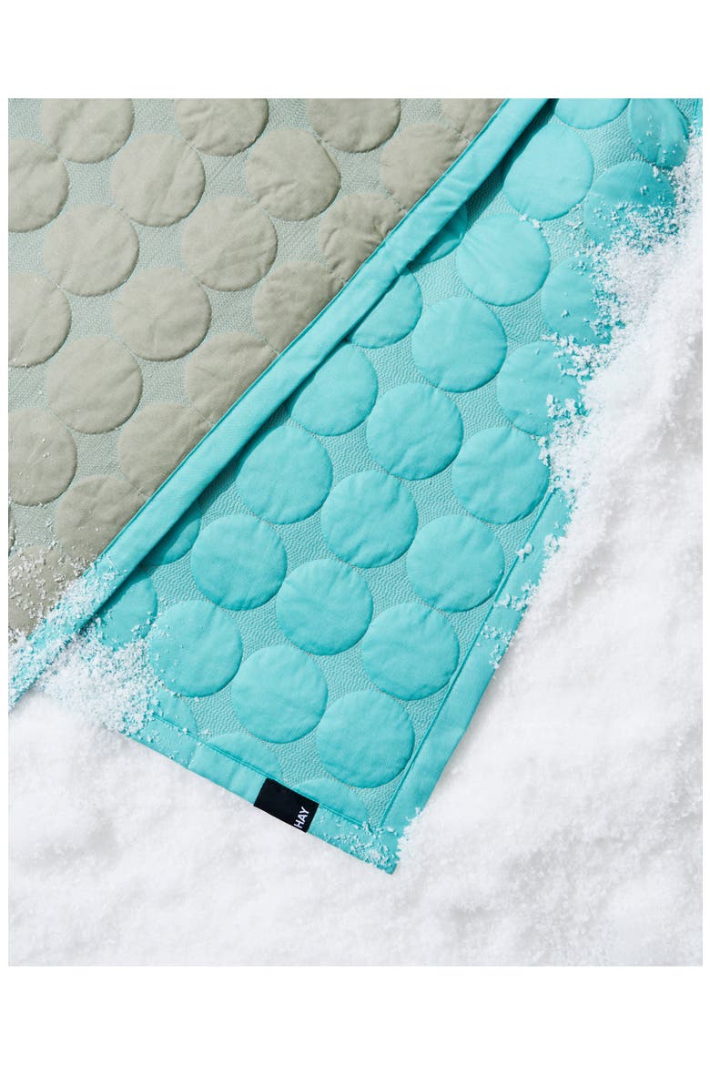 Mega Dot Reversible Cotton Blanket, Alternate, color, OLIVE GREEN