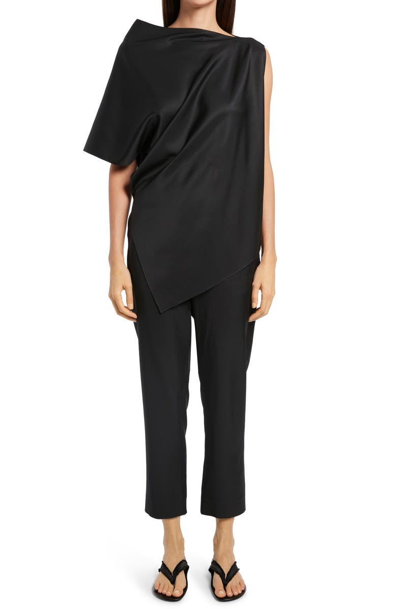 The Row Geneve Crop Silk Blend Pants, Alternate, color,