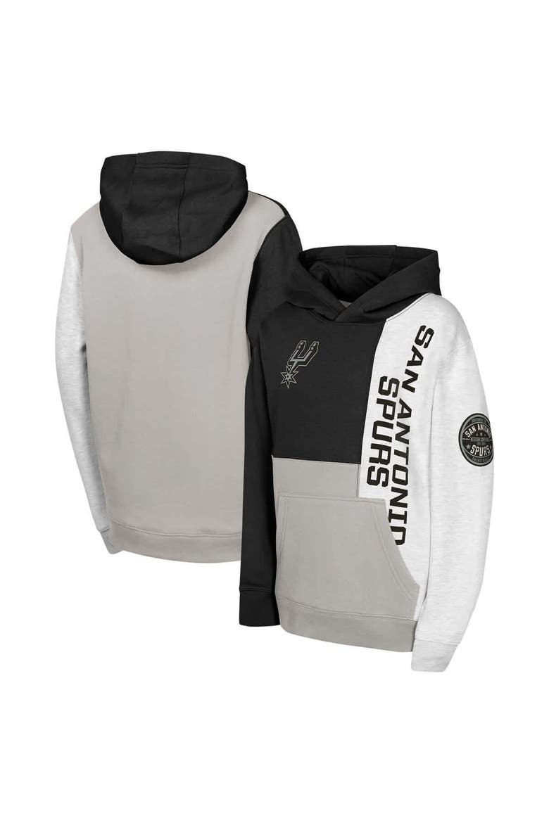 Youth  Black San Antonio Spurs Splash Pullover Hoodie, Main, color, Black