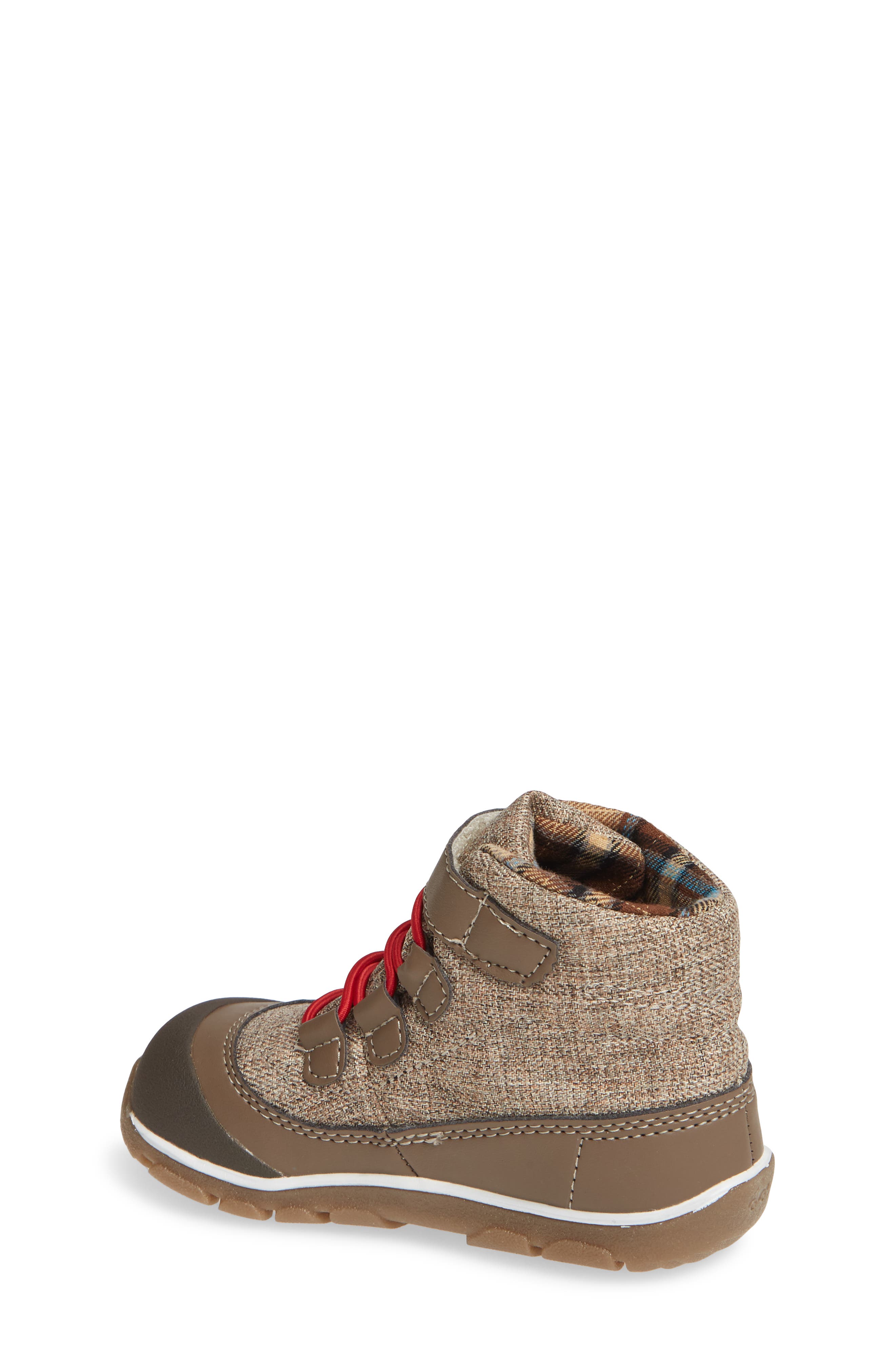 Sam Waterproof Boot, Alternate, color, BROWN/ RED
