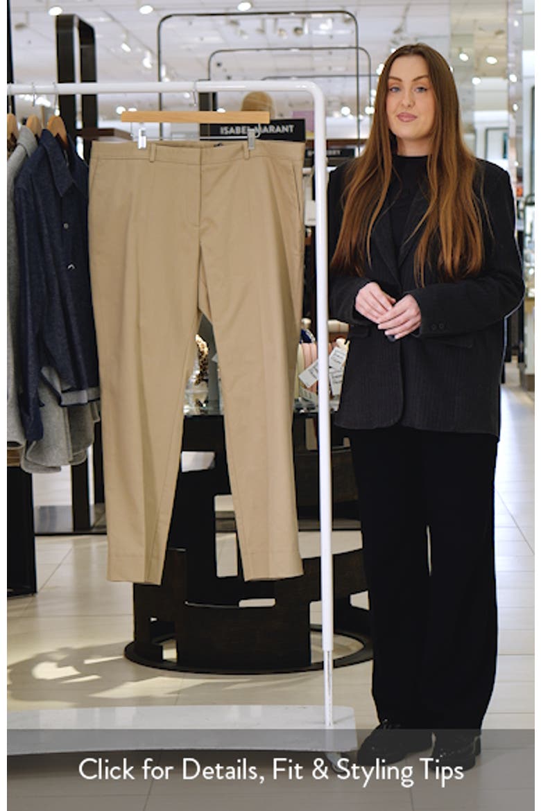 Tapria Stretch Cotton Ankle Flare Pants video