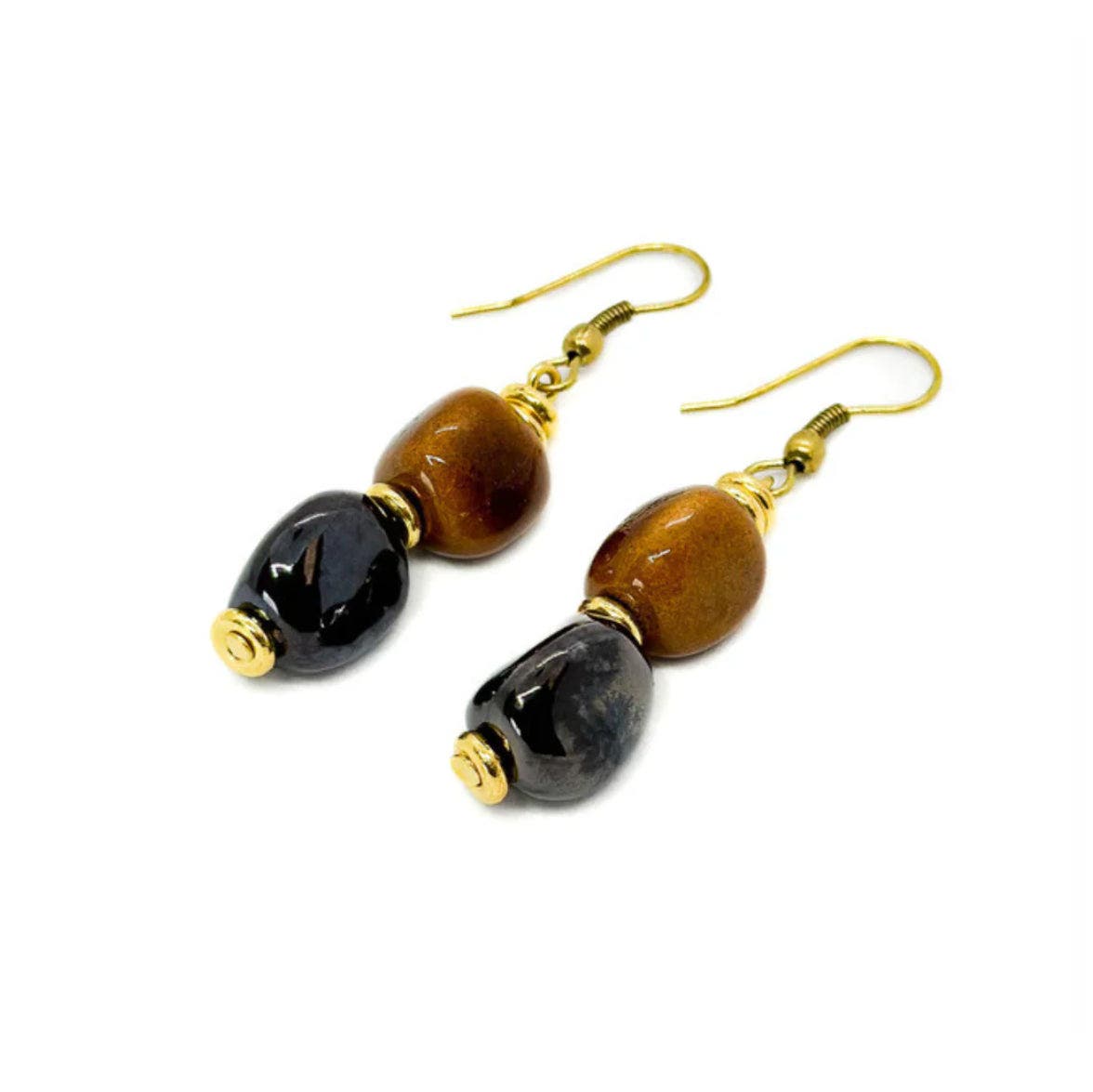 Kazuri Earth Collection - Safari Earrings in Multi 