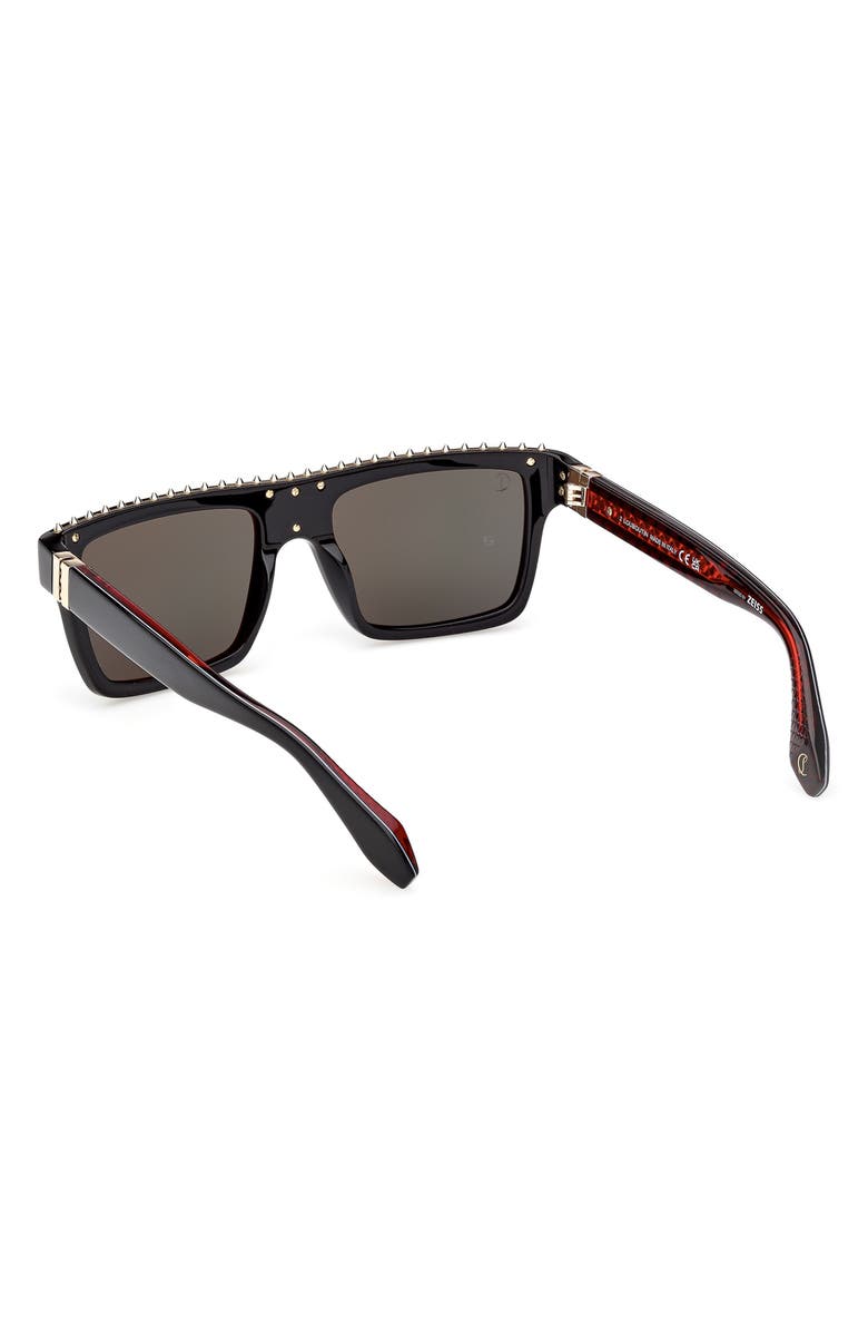 Christian Louboutin 56mm Rectangular Sunglasses, Alternate, color, 