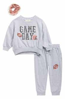 French Terry Gameday Sweatshirt, Joggers & Scrunchie Set