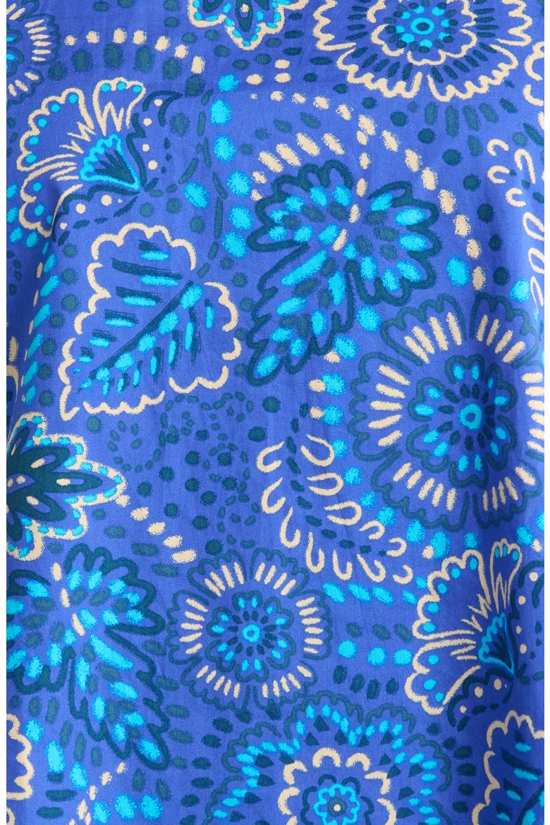 Kenner Print Flutter Sleeve Top, Alternate, color, BLUE-CREAM-MULTI