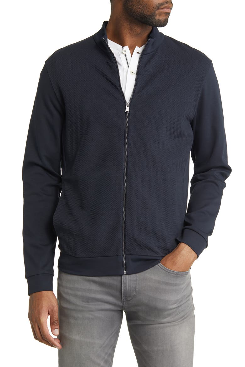 Skiles Cotton Zip-Up Jacket, Alternate, color, DK BU