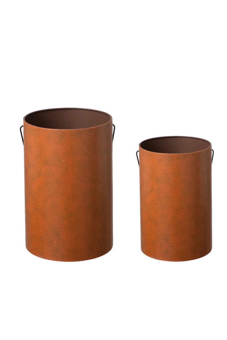 Set of 2 Halloween Jack O Lantern Bucket, Alternate, color, Orange
