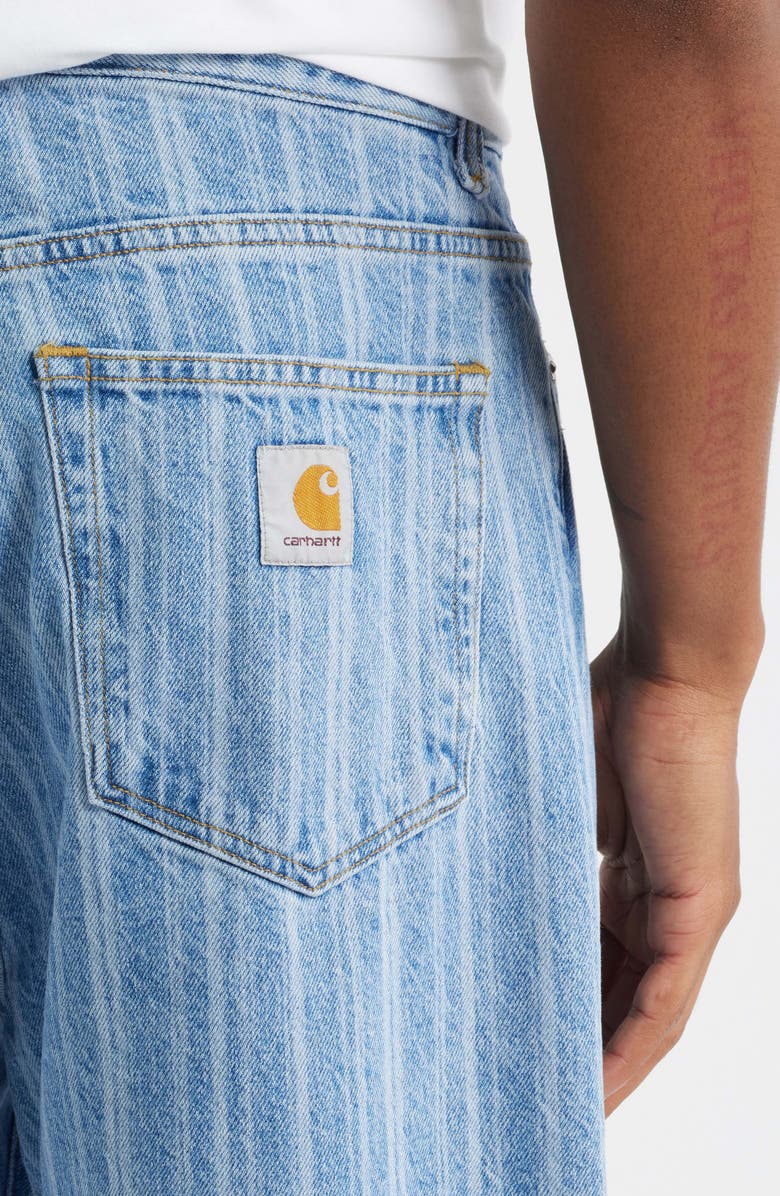 Carhartt Work In Progress Rylan Stripe Straight Leg Denim Jeans, Alternate, color, Rylan Stripe Blue Stone