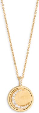 Nadri Crescent Pendant Necklace