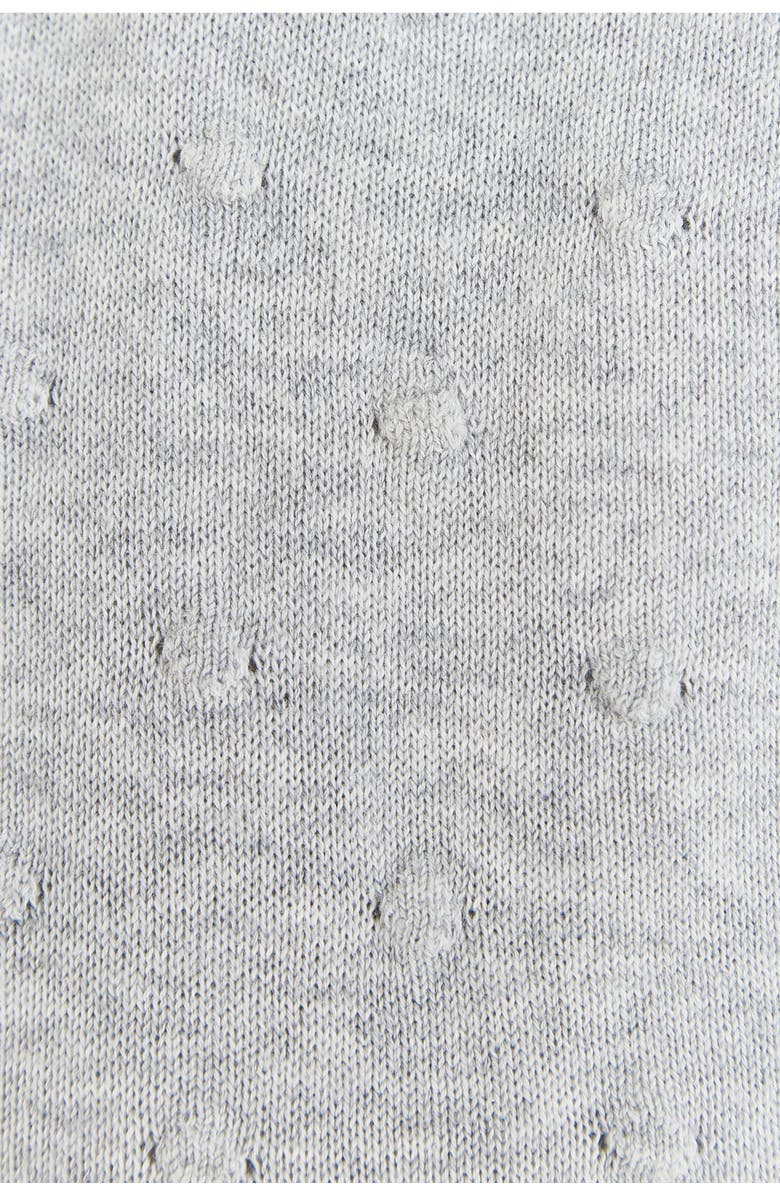 Babycottons Premium Cotton My First Knit Knitted Playsuit for Infant, Alternate, color, Grey/Melange