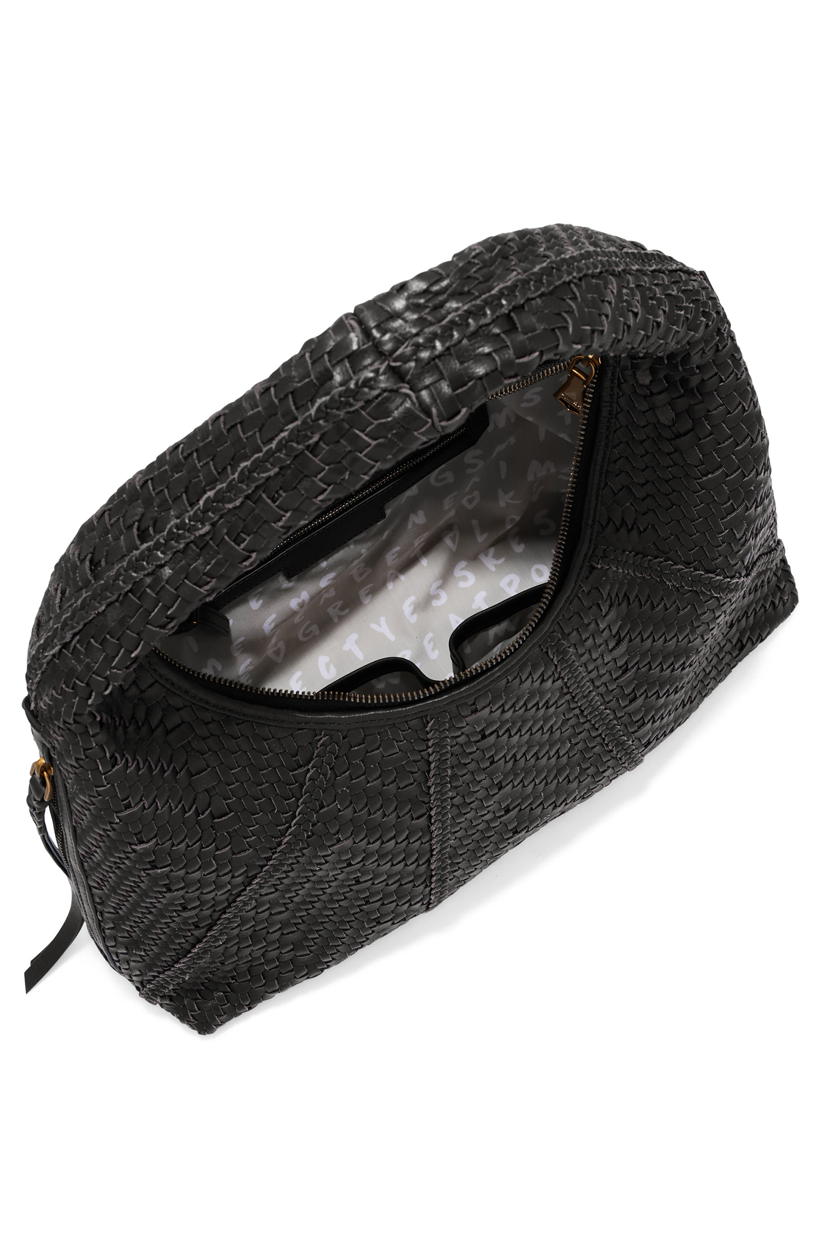 AIMEE Chelsea Woven Leather Hobo Bag, Alternate, color, 
