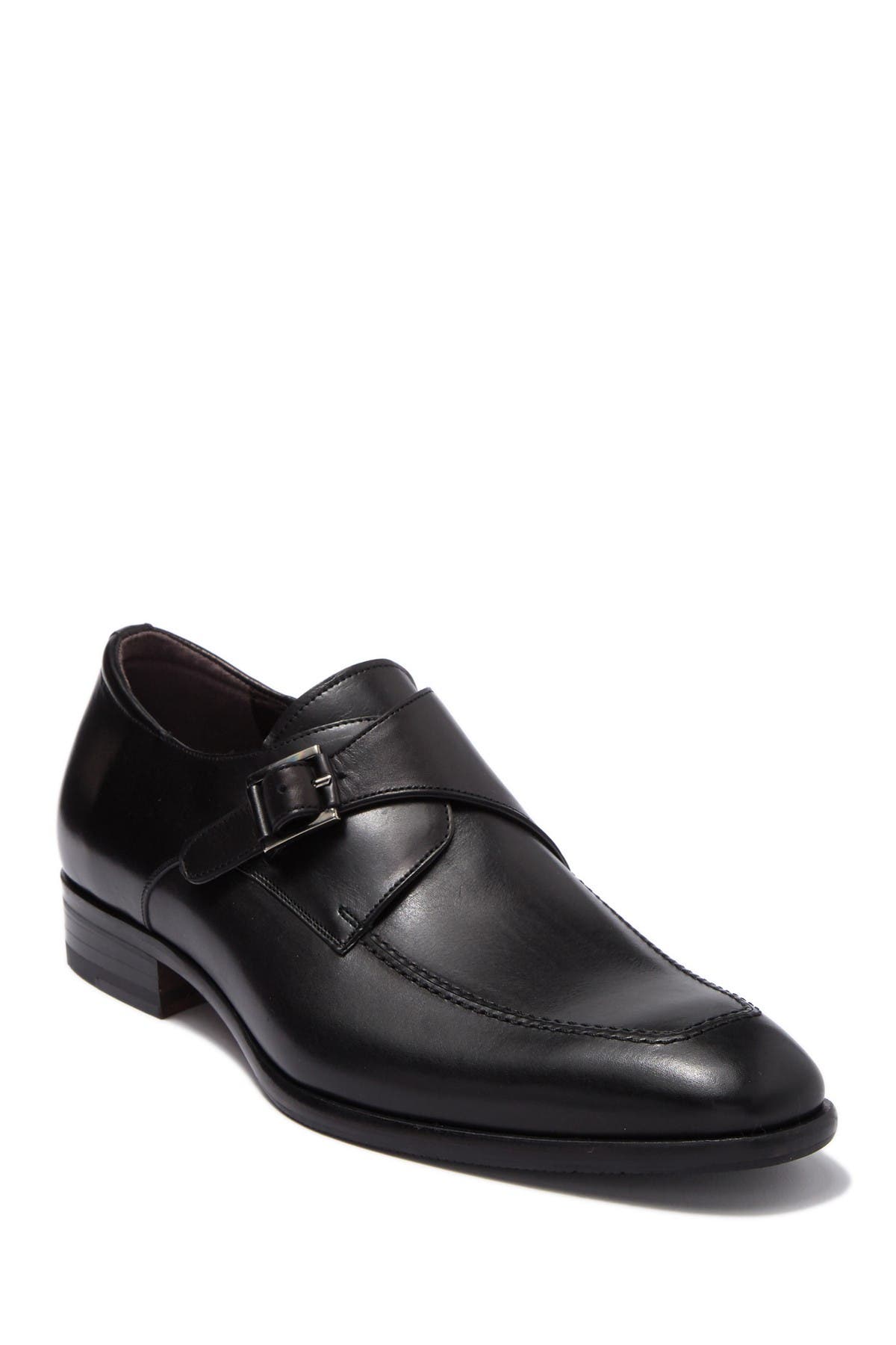 Mezlan Leather Monk Strap Loafer, Main, color, 