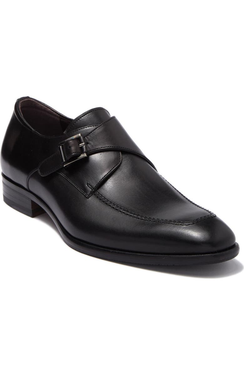 Mezlan Leather Monk Strap Loafer, Main, color,