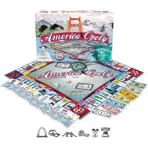 Late for the Sky Americaopoly Monopoly Board Game in Multicolored  product