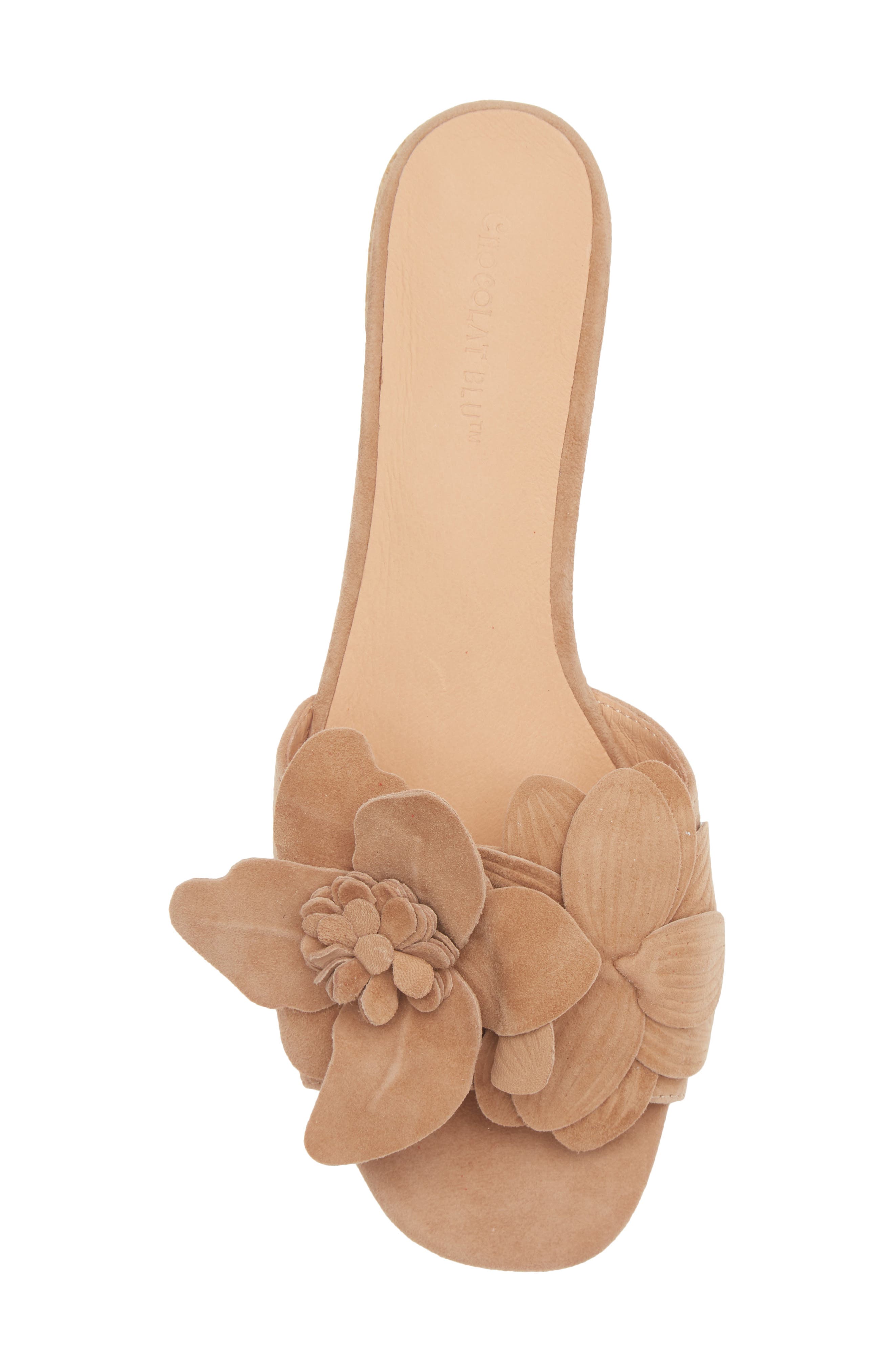 Chocolat Blu Baja Embellished Sandal, Alternate, color, Latte Suede