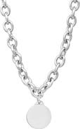 STEELTIME Disc Pendant Link Necklace