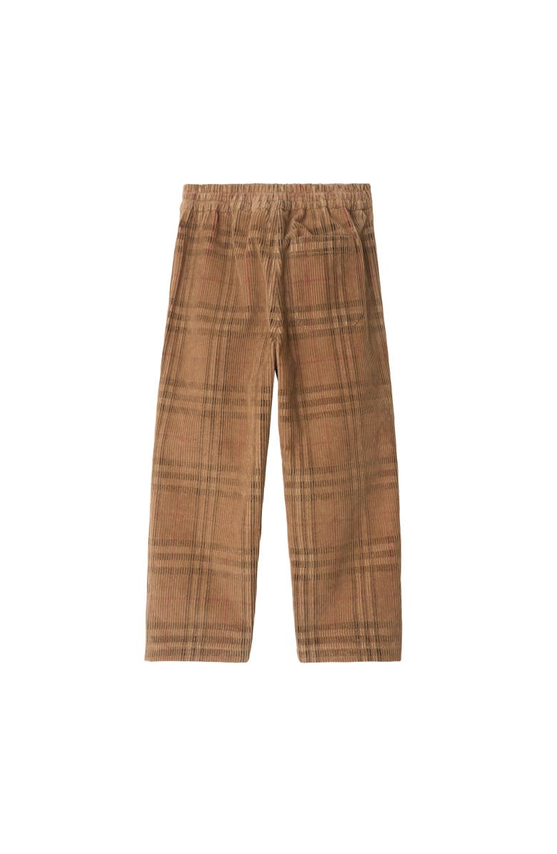 Burberry Check Corduroy Trousers, Alternate, color, Archive Beige