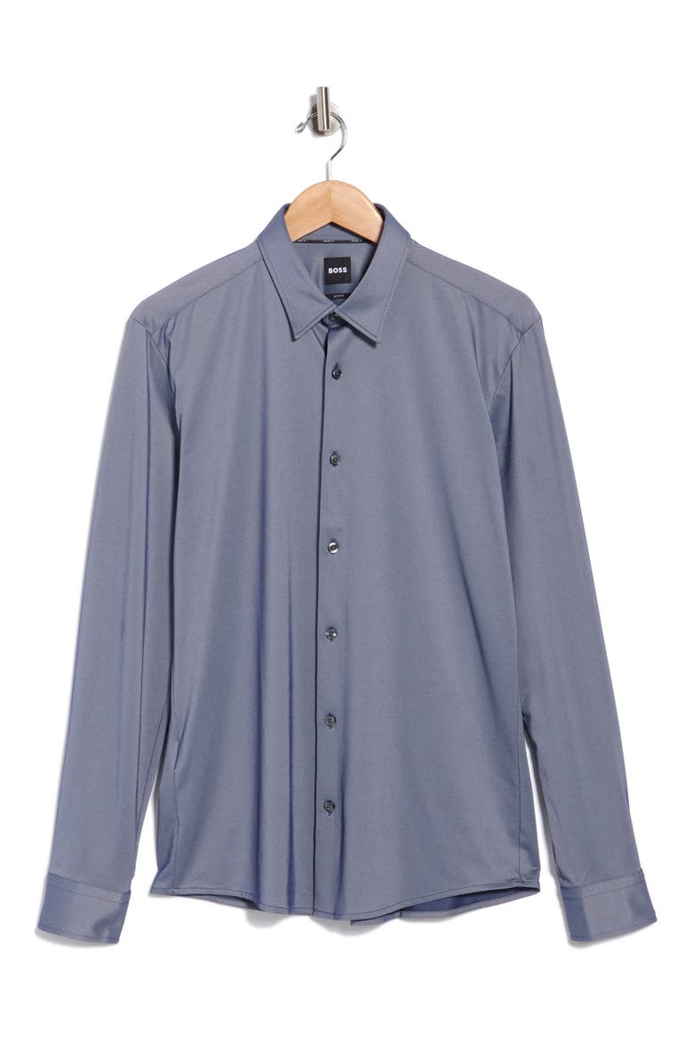 Slim Fit Roan Kent Button-Up Shirt, Alternate, color, NAVY