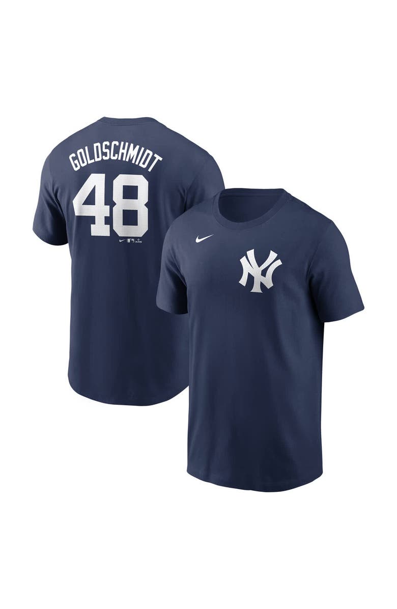 Nike Men's Nike Paul Goldschmidt Navy New York Yankees Fuse Name & Number T-Shirt, Alternate, color, Navy