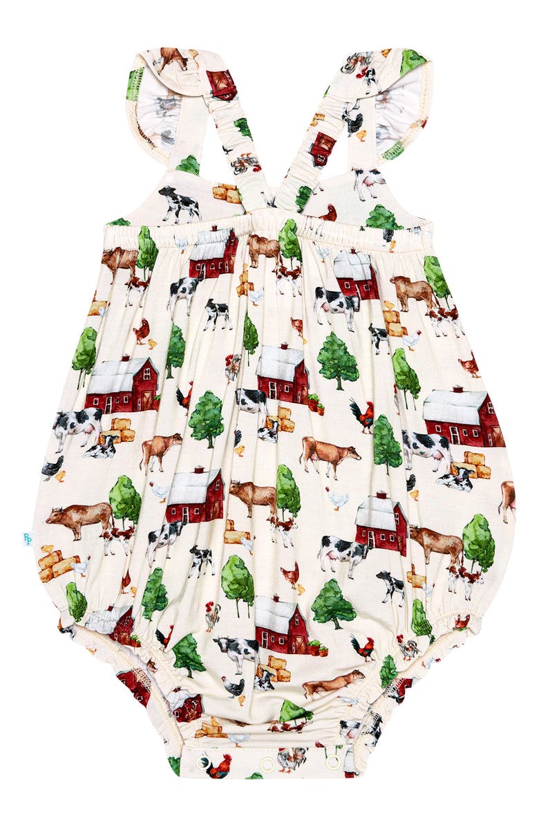 Posh Peanut Kids' Nashville Ruffle Bubble Romper, Alternate, color, 