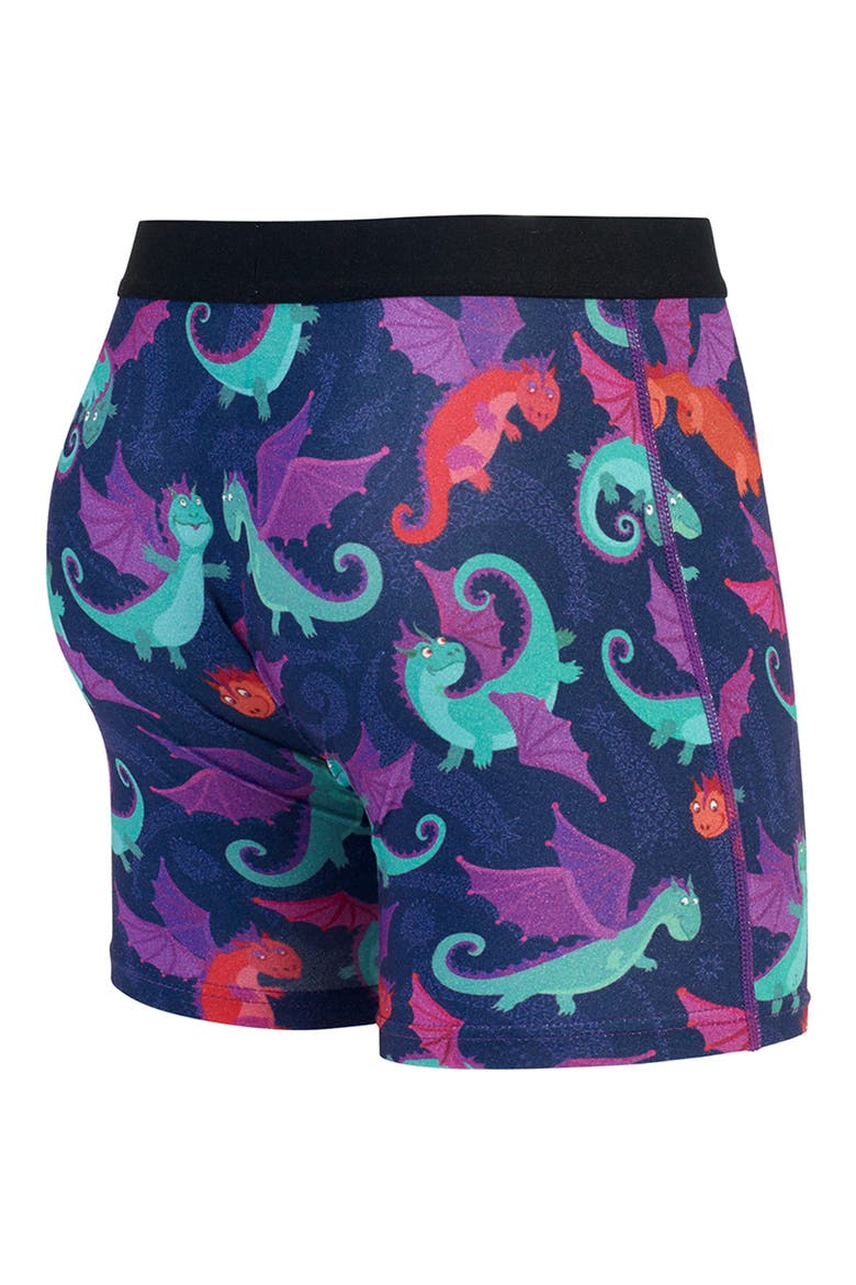 Dragons Boxer Briefs, Alternate, color, BLUE