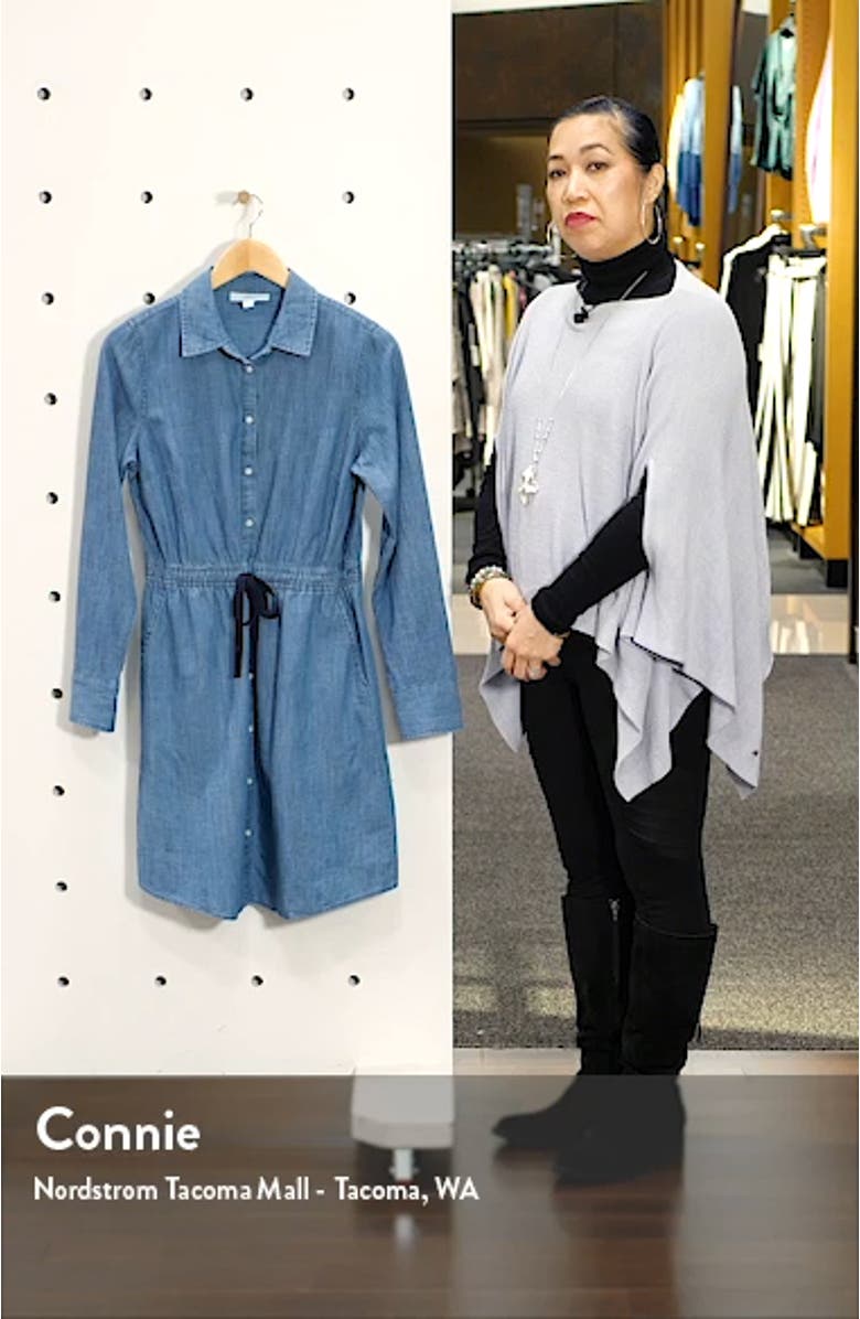Long Sleeve Chambray Shirtdress, sales video thumbnail