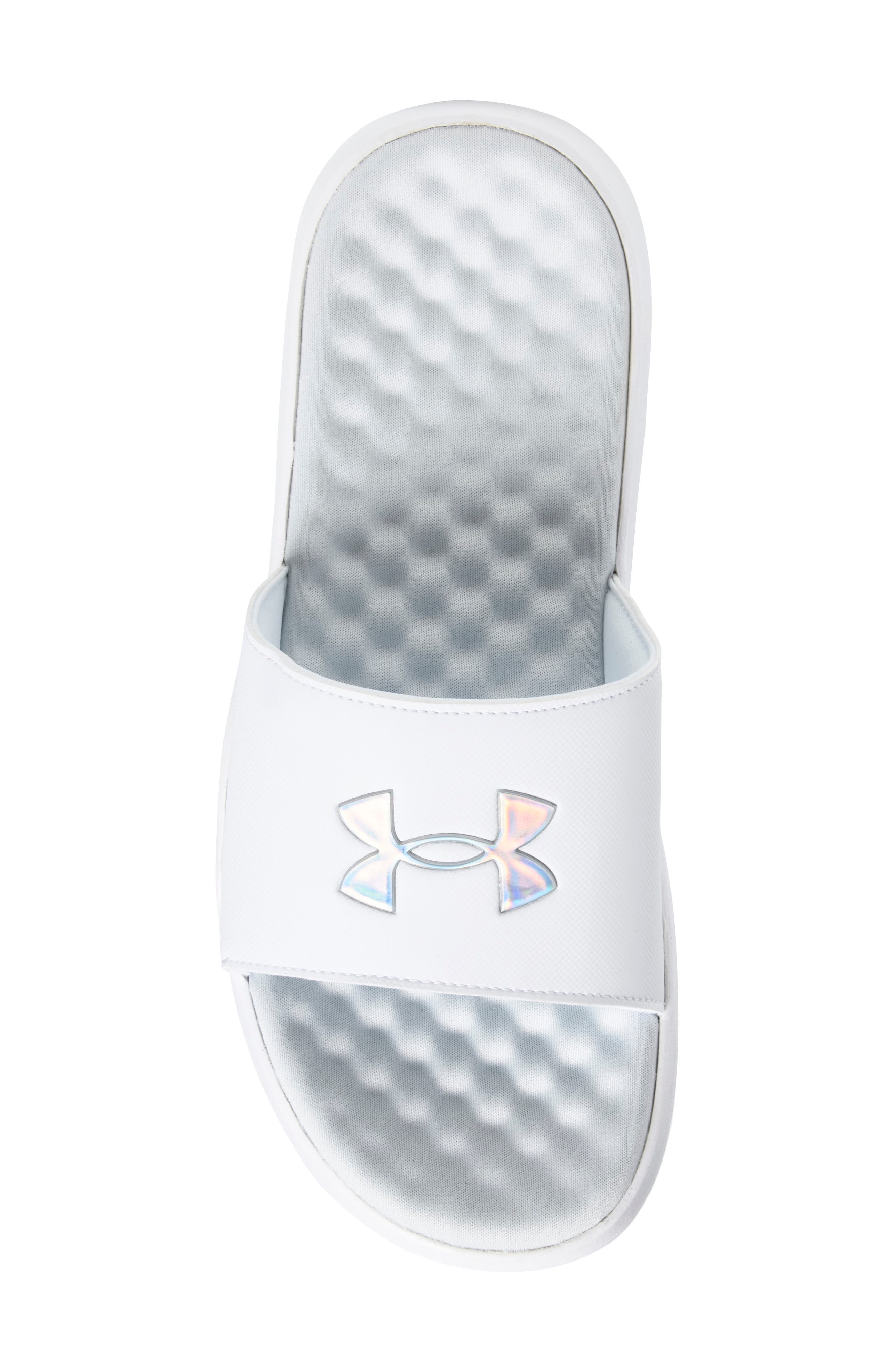 Ignite Pro 8 Slide Sandal, Alternate, color, 101 WHITE