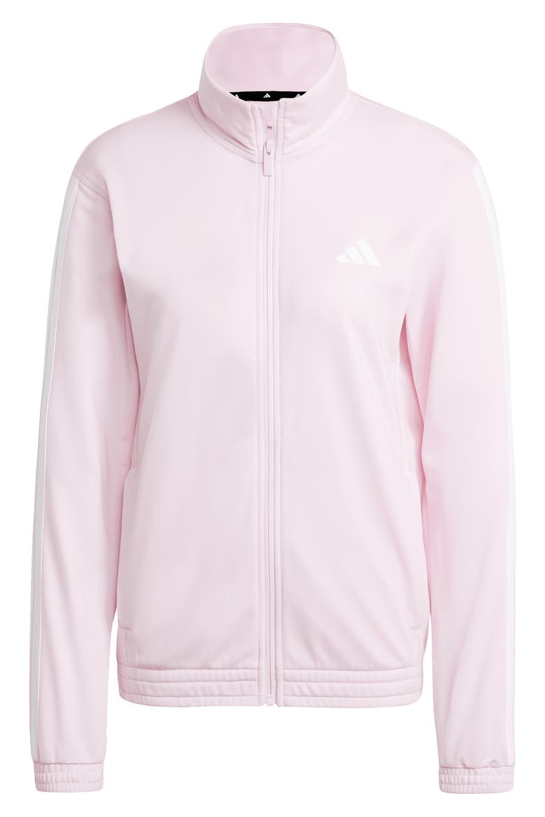 3-Stripes Tricot Track Jacket, Alternate, color, CLEAR PINK
