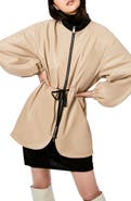 Bernardo Faux Leather Anorak
