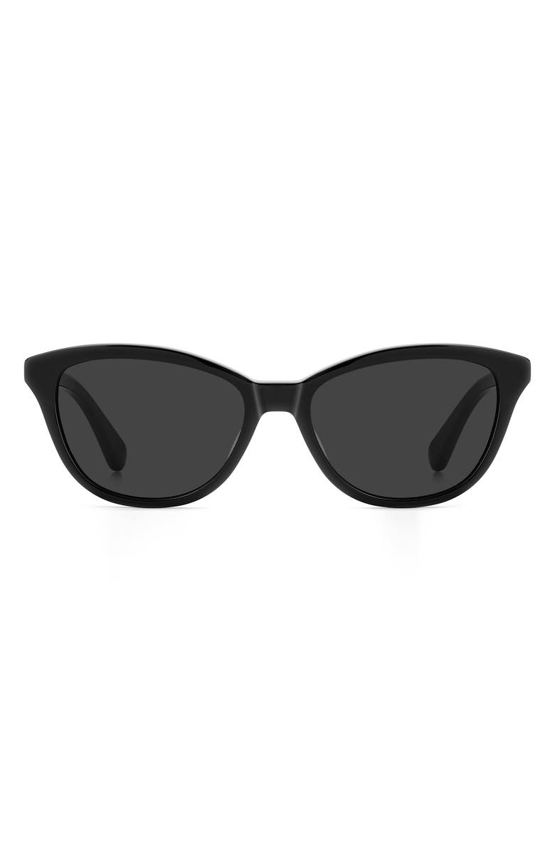 Kate Spade New York Tayla 55mm Sunglasses, Main, color, Black/ Grey