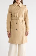 Michael Kors Belted Double Breasted Trench Coat