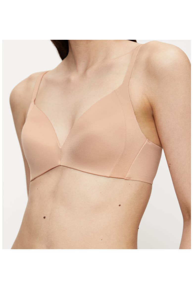 Body MakeUp Soft Touch Wireless Padded Bra, Alternate, color, Neutral Beige