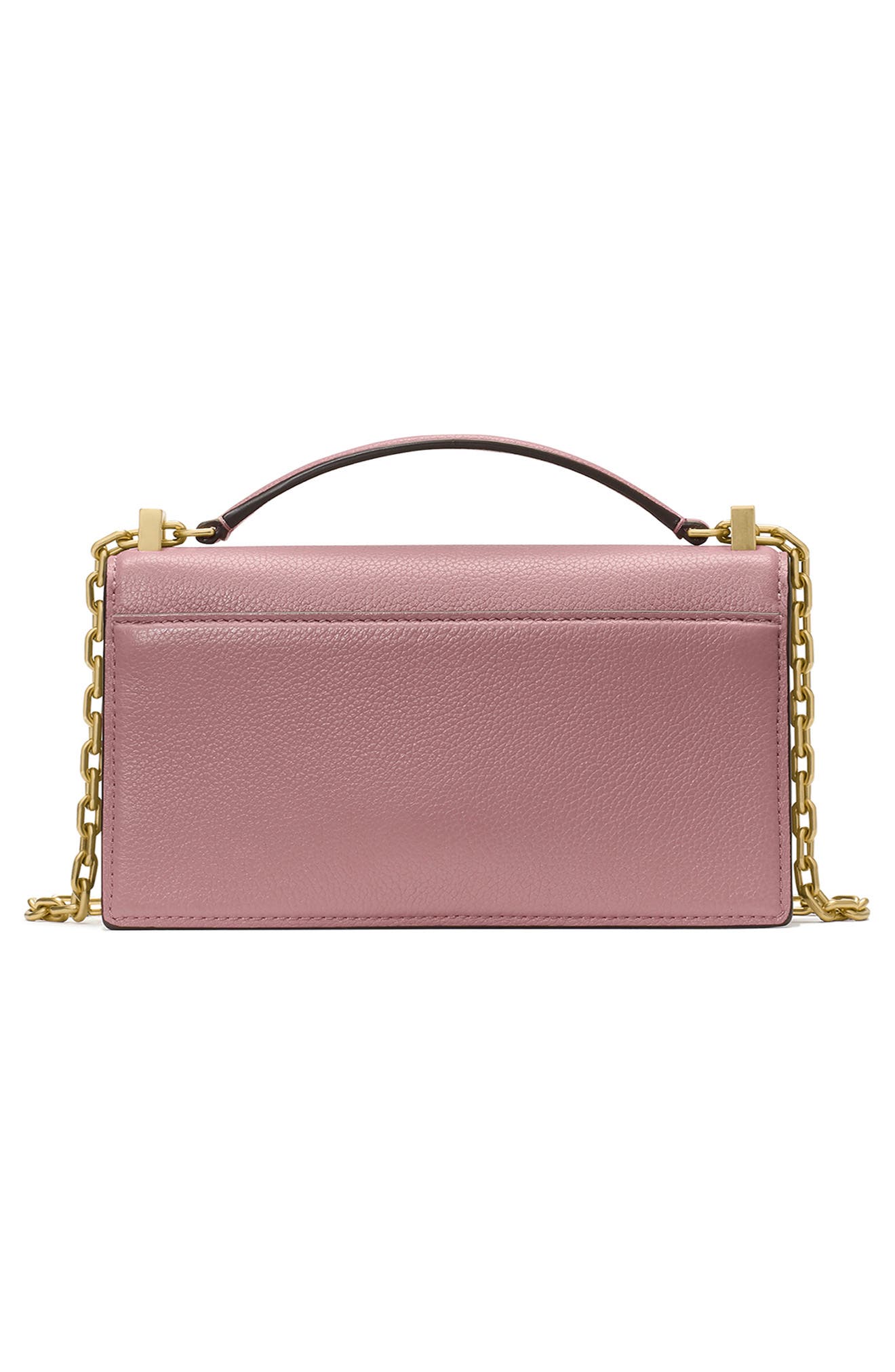 Kate Spade New York deco pebble leather convertible crossbody bag, Alternate, color, Dusk Rose