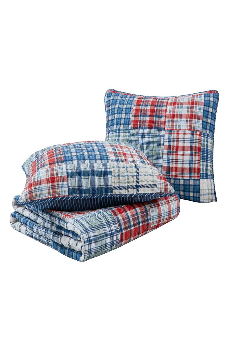 Nautica Raeford Open Dark Blue Quilt Set, Alternate, color, 