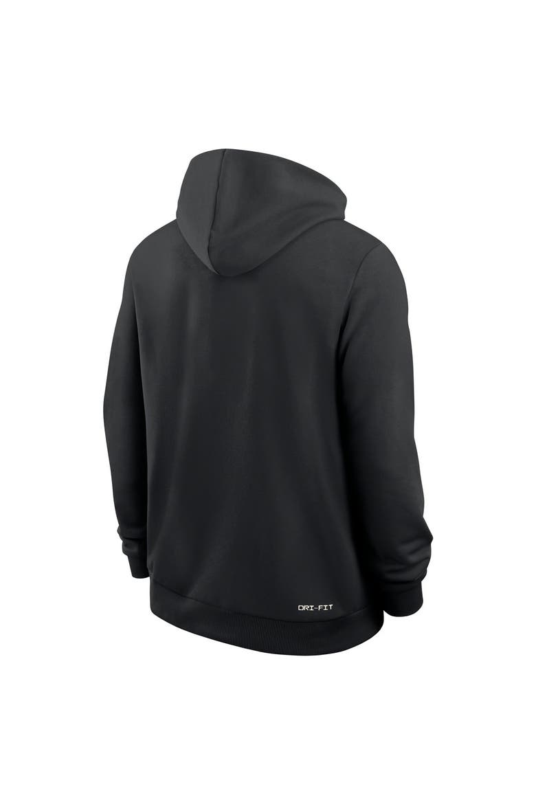 Men's Nike  Black Ohio State Buckeyes 2026 Sideline Standard Issue Dri-FIT Full-Zip Hoodie, Alternate, color, Black