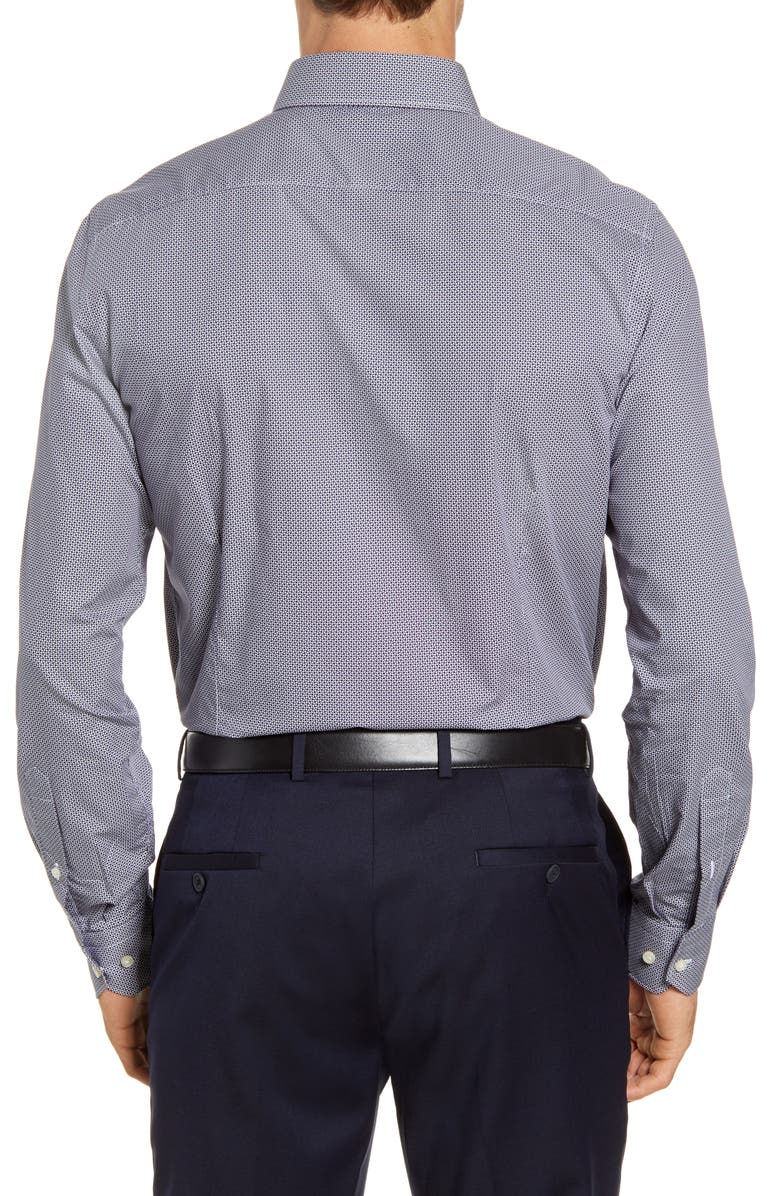 Emanuel Berg Regular Fit Dot Print Button-Up Shirt, Alternate, color, 