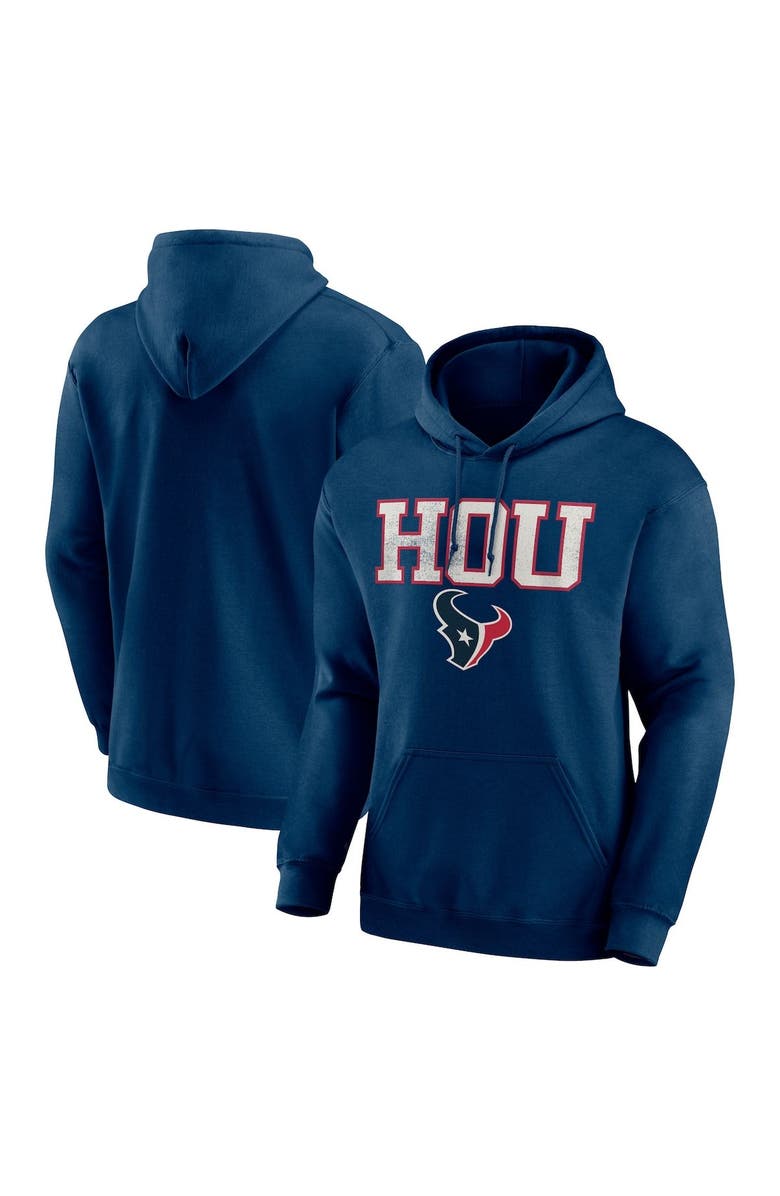 FANATICS Men's Fanatics Branded Navy Houston Texans Scoreboard Pullover Hoodie, Alternate, color, 